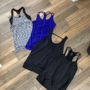 Bundle of 4 workout tops!